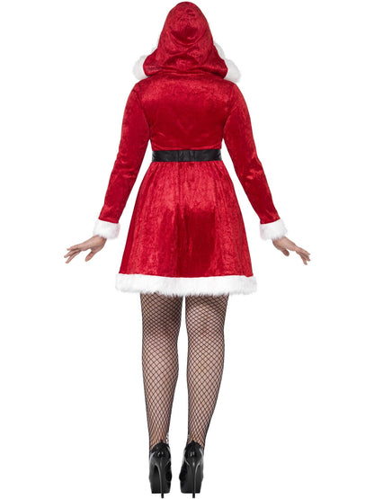Smiffys Curves Miss Santa Costume, Red CS für Damen