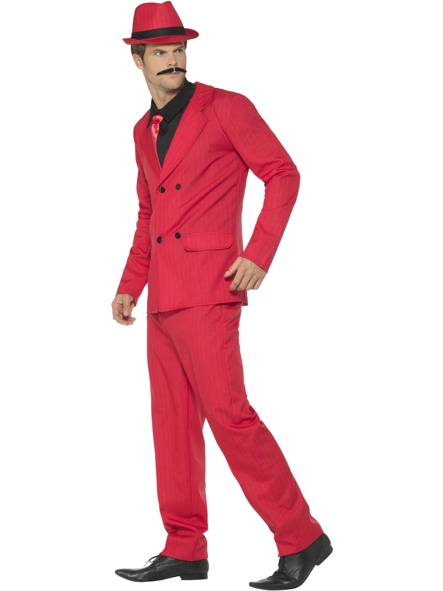 Smiffys GANGSTER Zoot Suit, Red CS für Herren