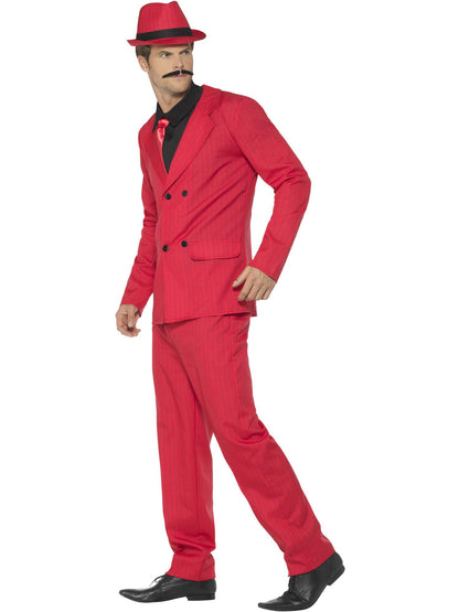 Smiffys GANGSTER Zoot Suit, Red CS für Herren
