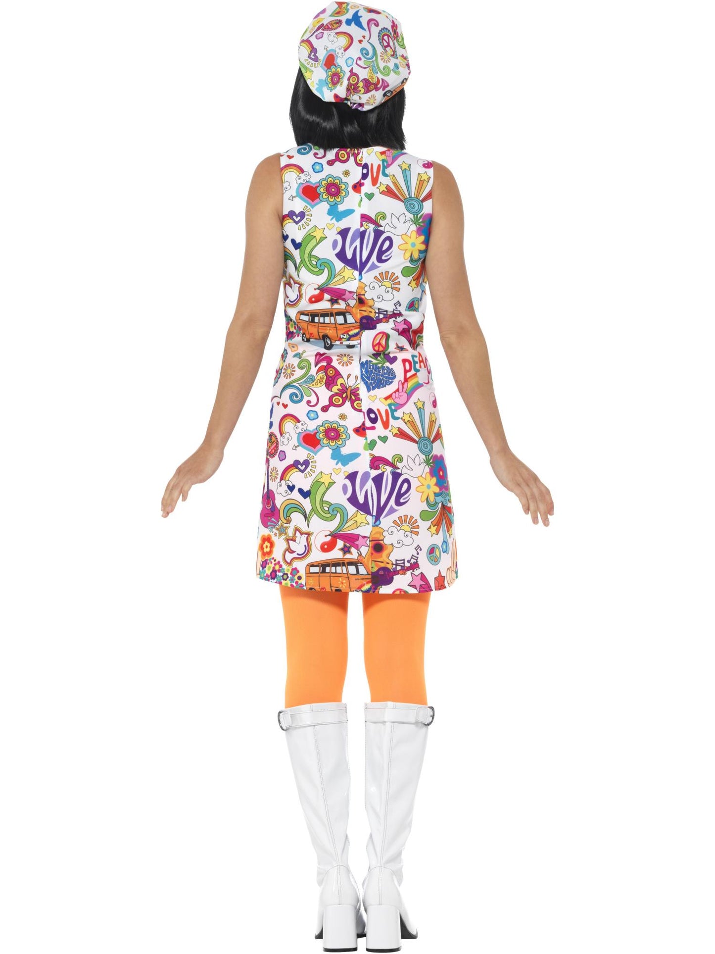 Smiffys 1960S 60's Groovy Chick Costume, Multi-Coloured CS für Damen