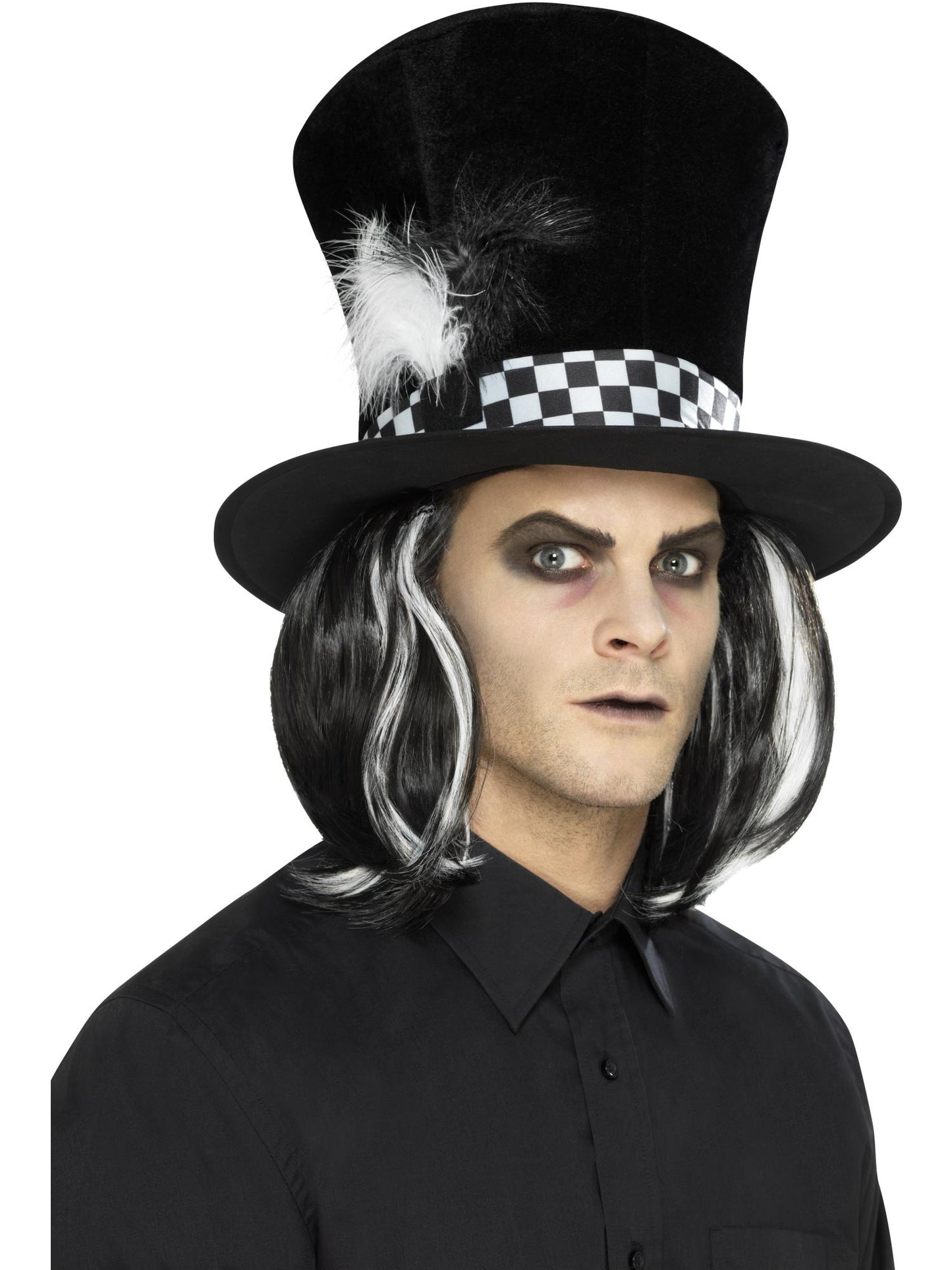 Smiffys ALICEWOND Dark Tea Party Top Hat, Black für Unisex