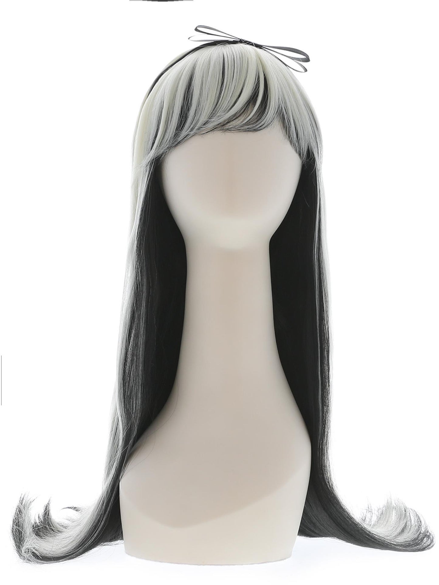 Smiffys ALICEWOND Deluxe Gothic Alice Wig, Blonde & Black für Damen