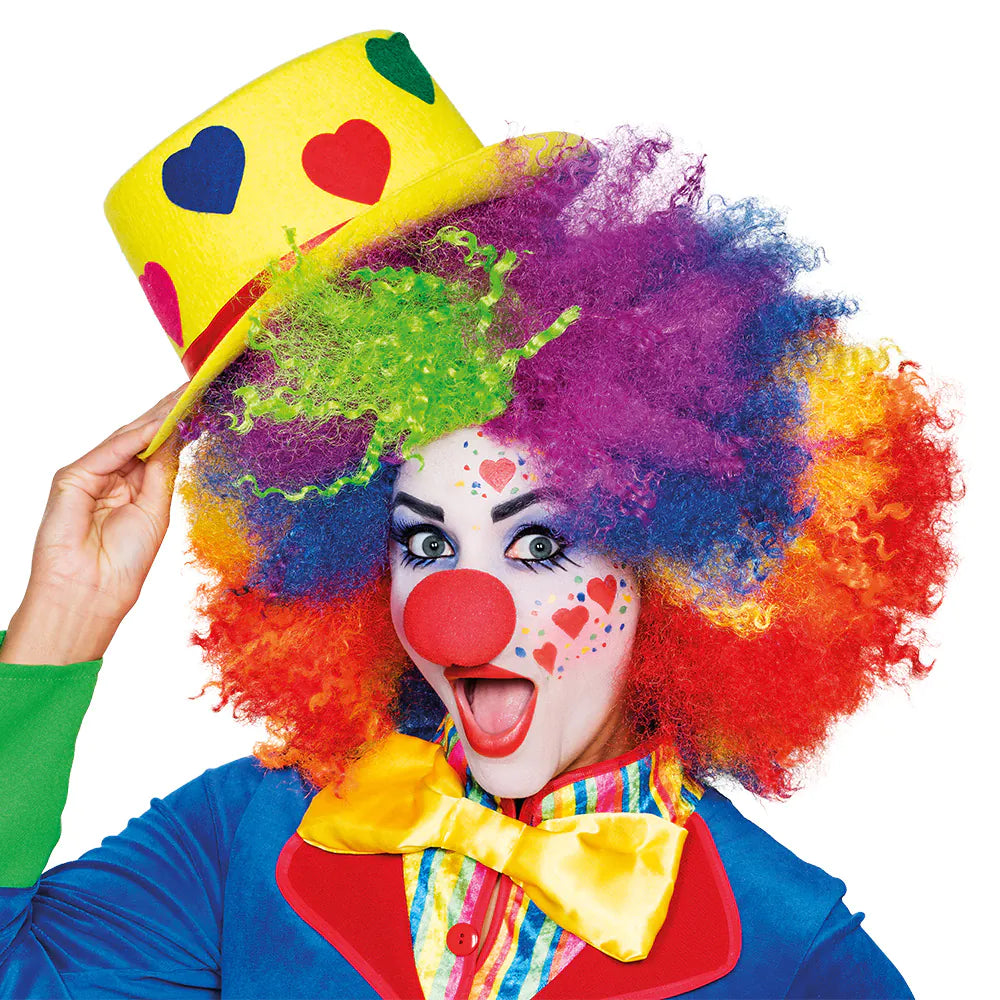 Schminkset Clown (Clownsnase, Schminkfarben, Schwamm, und Pinsel)
