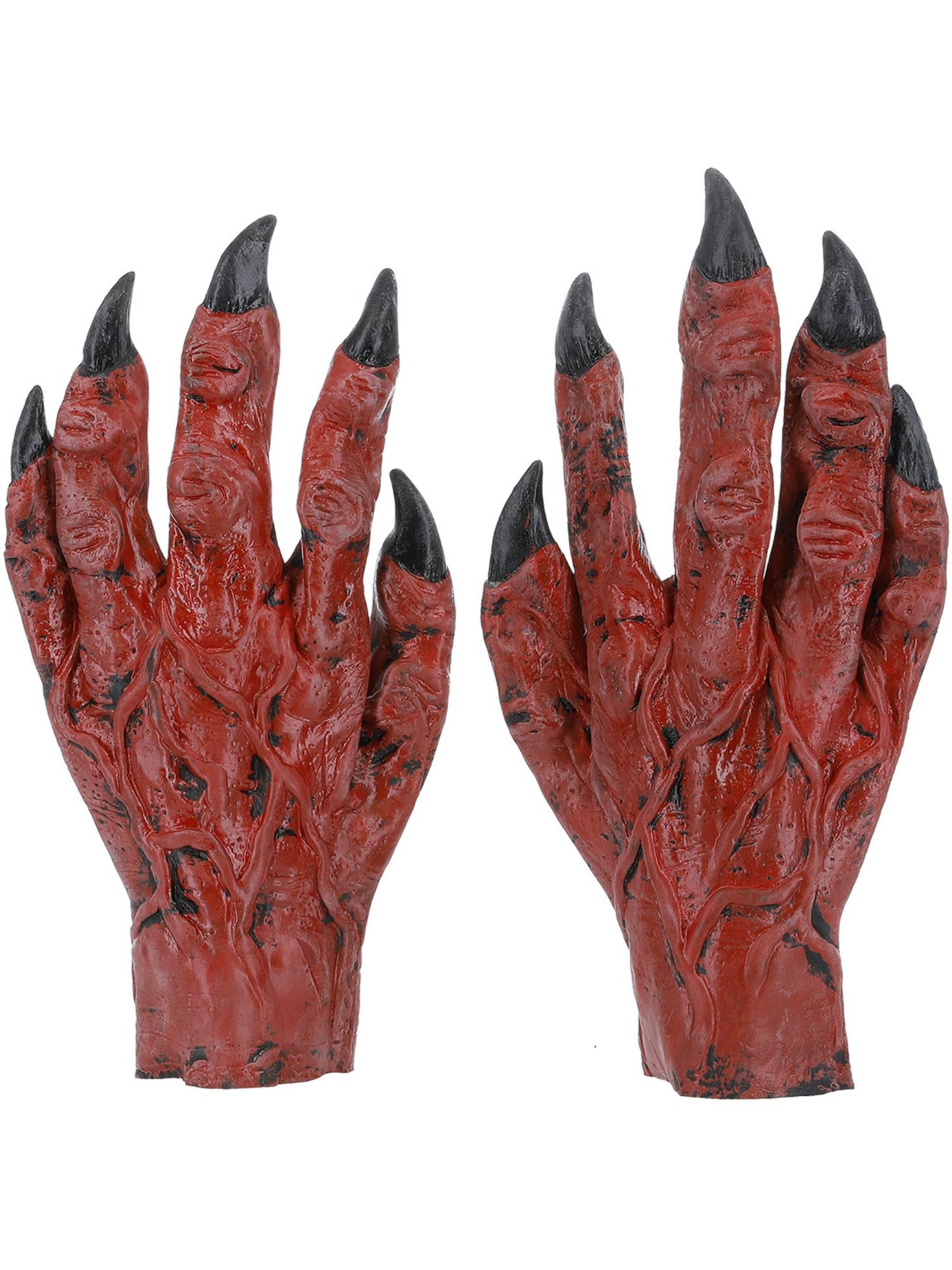 Smiffys Devil Hands, Latex, Red AC für Herren