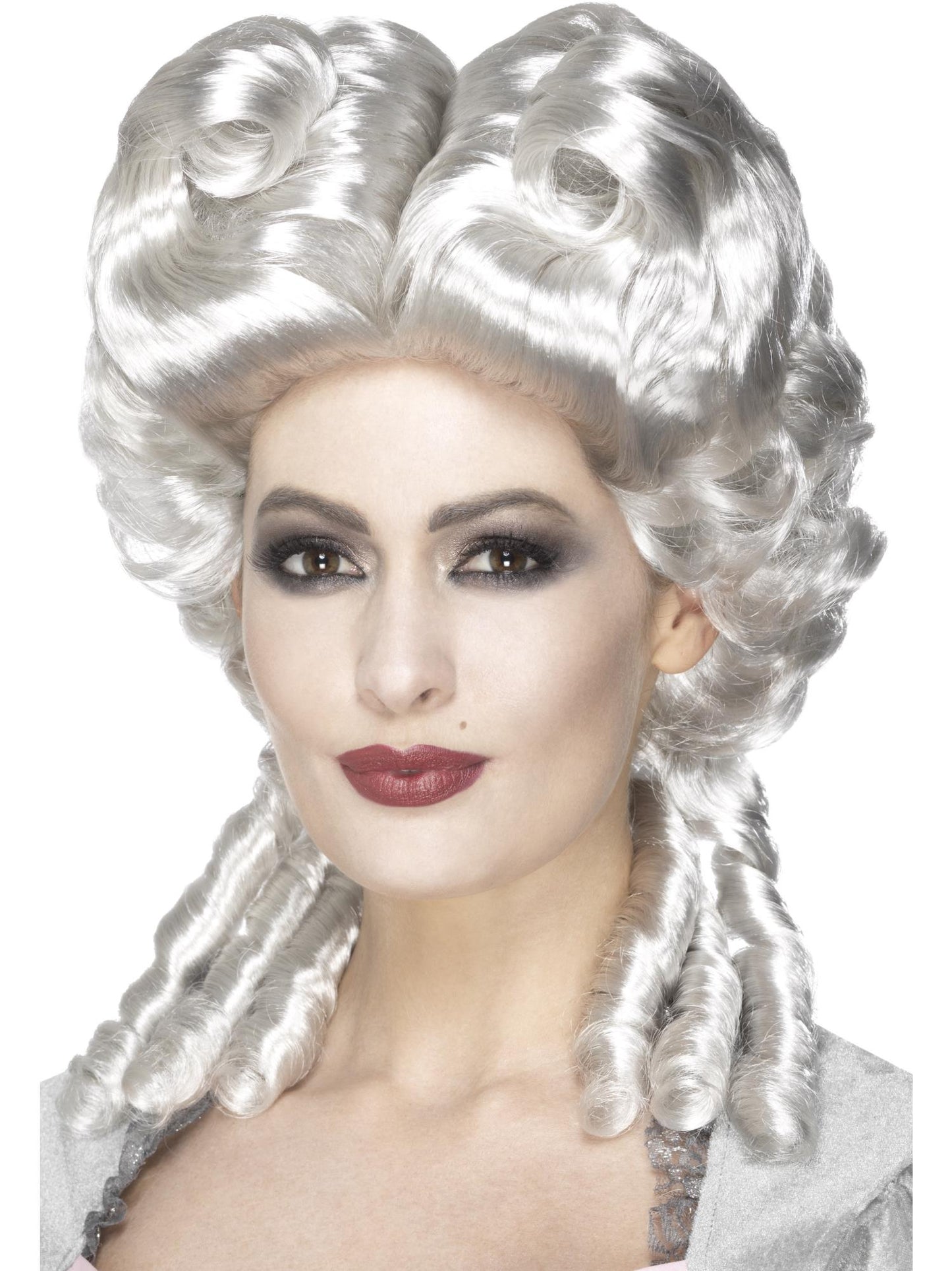 Smiffys BAROQUE Deluxe Marie Antoinette Wig, White für Damen