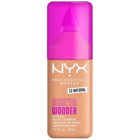 NYX NYX Make'em Wonder Foundation 12-Natural 30 ml flüssige Foundation