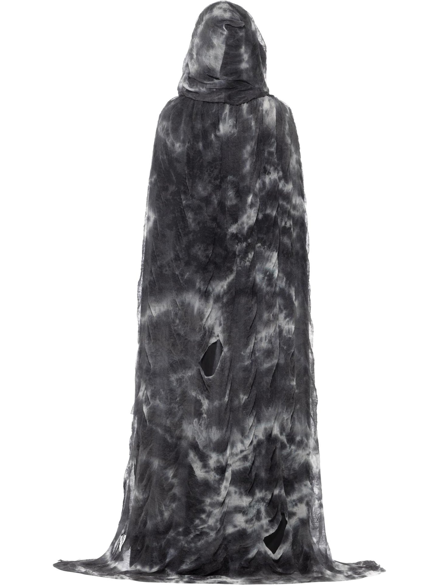 Smiffys GHOUGOBWIZ Deluxe Spellbound Decayed Cape, Black & Grey für Unisex