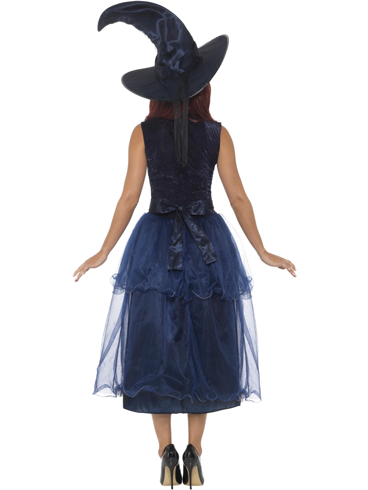 Smiffys Deluxe Midnight Witch Costume, Blue CS für Damen