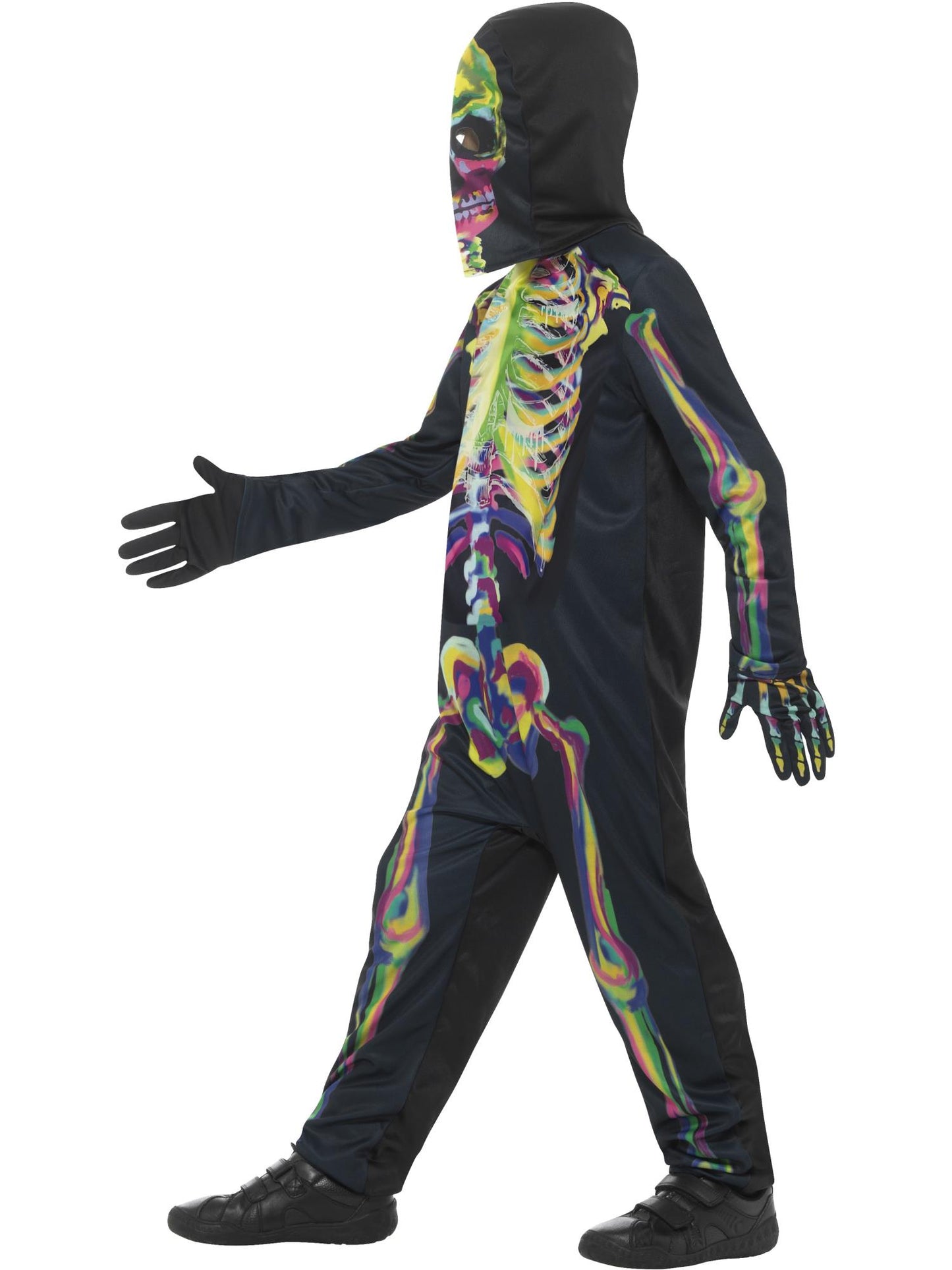 Smiffys Glow in the Dark Skeleton Costume, Multi-Coloured CS für Unisex