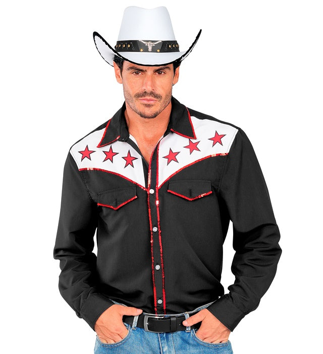 Western Cowboy Hemd im klassischen Rodeo-Karo-Design