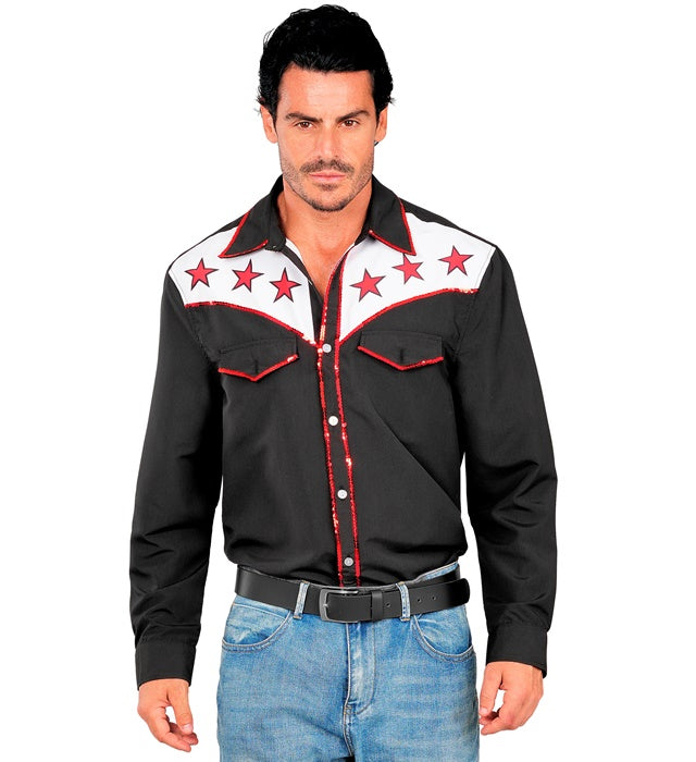 Western Cowboy Hemd im klassischen Rodeo-Karo-Design