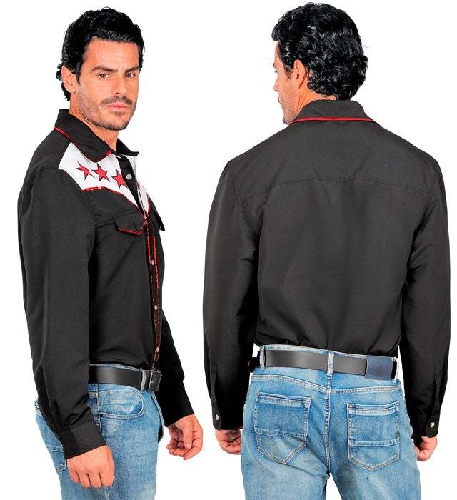 Western Cowboy Hemd im klassischen Rodeo-Karo-Design