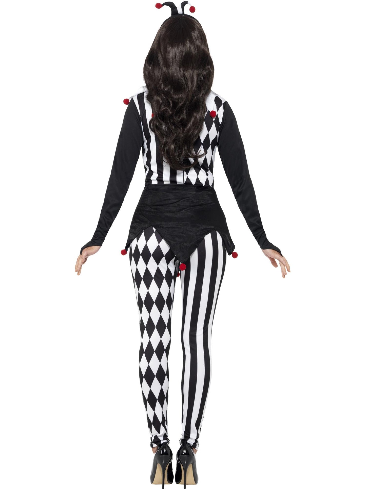 Smiffys CLOWNJEST Female Jester Costume, Black CS für Damen