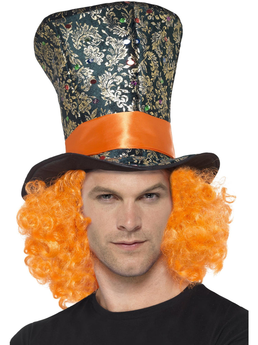 Smiffys MADHAT Top Hat, Multi-Coloured für Unisex