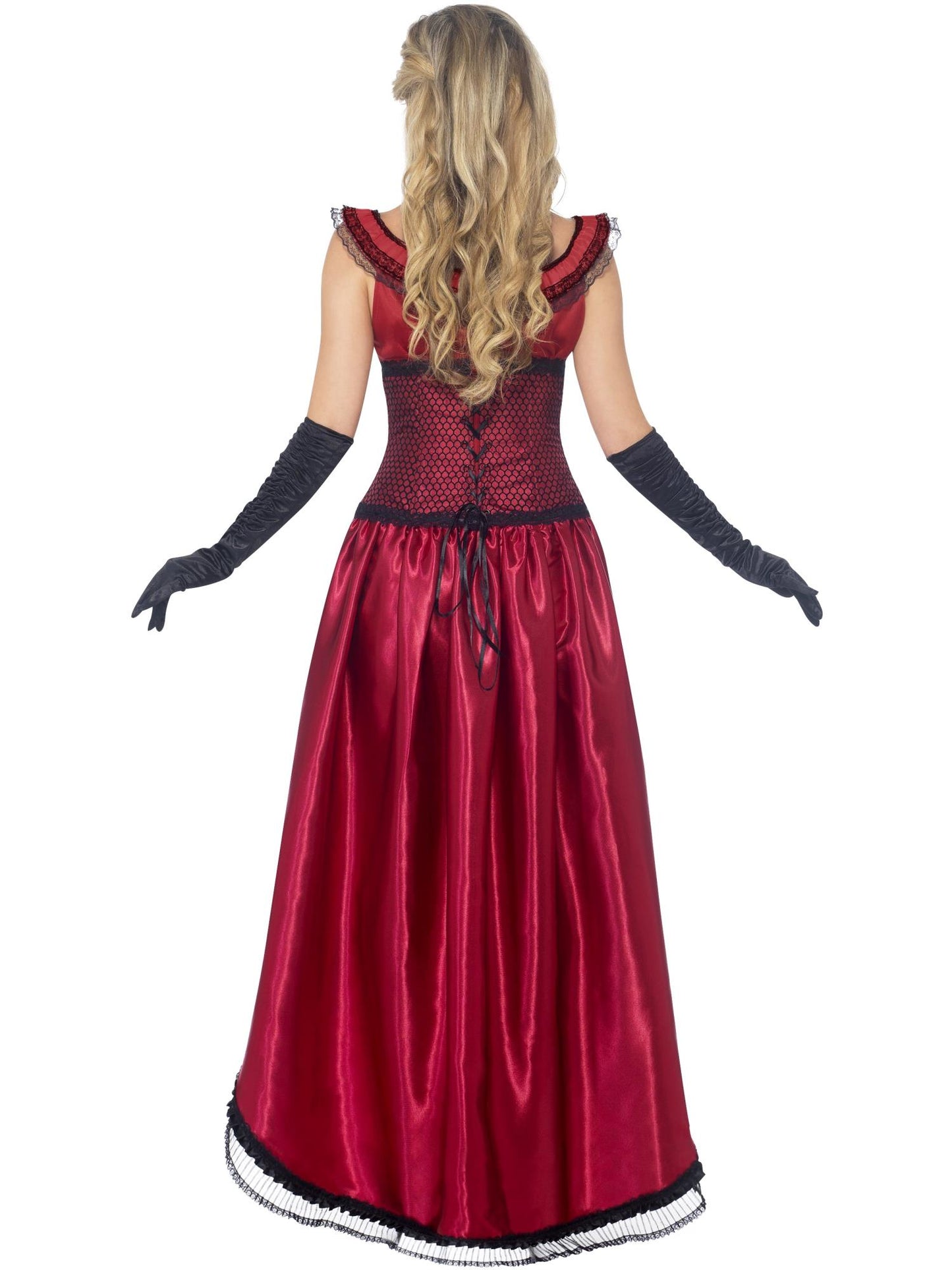 Smiffys BURLESQUE Deluxe Western Authentic Brothel Babe Costume, Bur CS für Damen