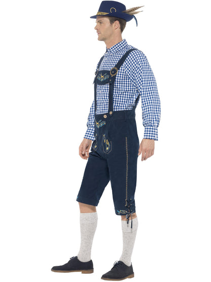 Smiffys Deluxe Traditional Rutger Bavarian Costume, Blue CS für Herren
