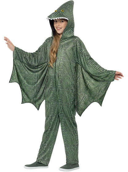 Smiffys Pterodactyl Dinosaur Costume, Green CS für Unisex