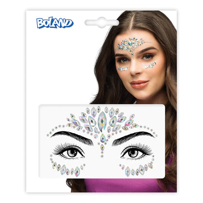 Boland Gesichtsschmuck Strasssteine Olivia – Detailansicht