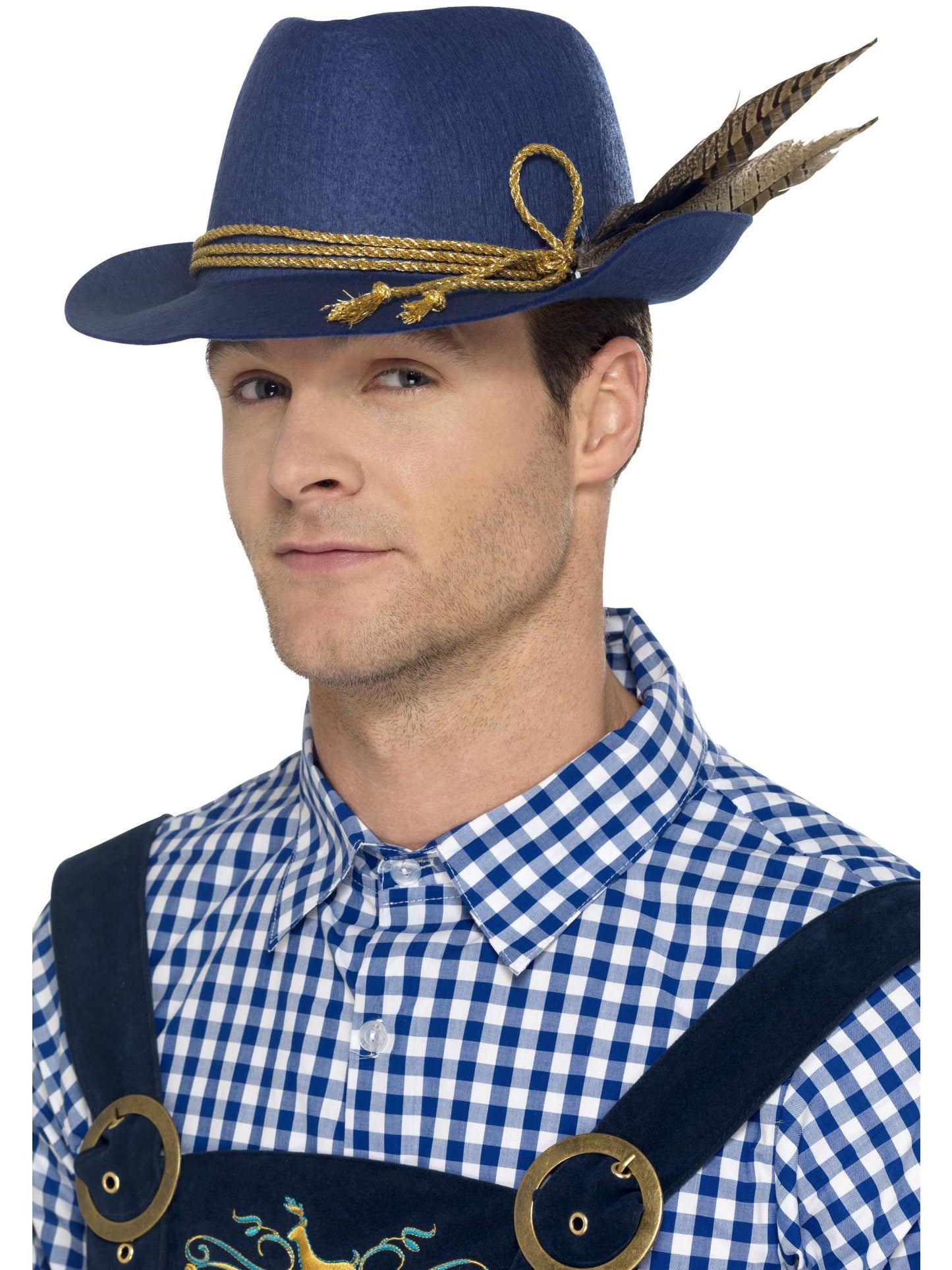 Smiffys Authentic Bavarian Festival Hat, Blue für Herren