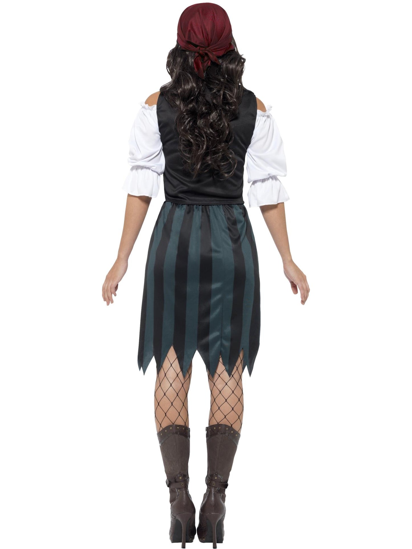 Smiffys Pirate Deckhand Costume, Blue CS für Damen