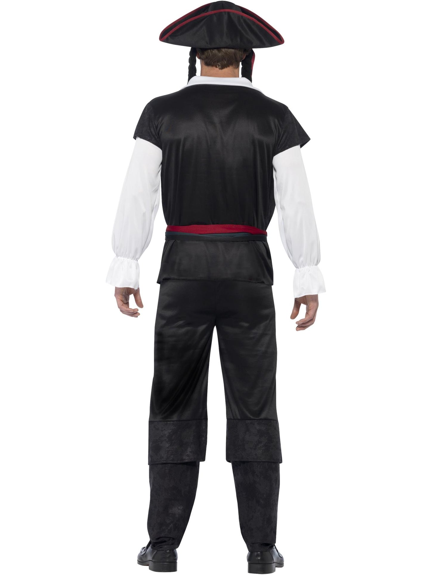 Smiffys Aye Aye Pirate Captain Costume, Black CS für Herren