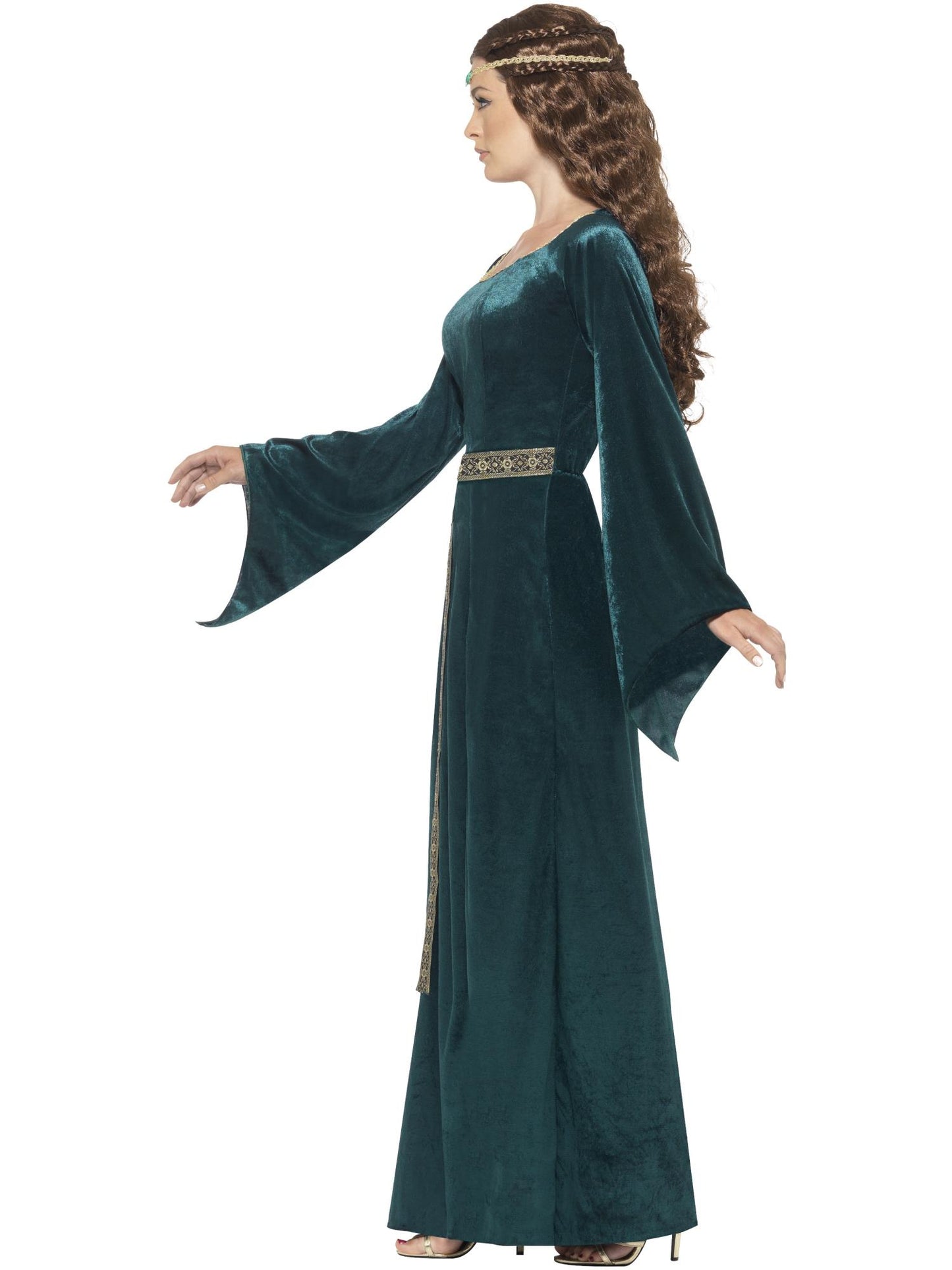 Smiffys Medieval Maid Costume, Green CS für Damen