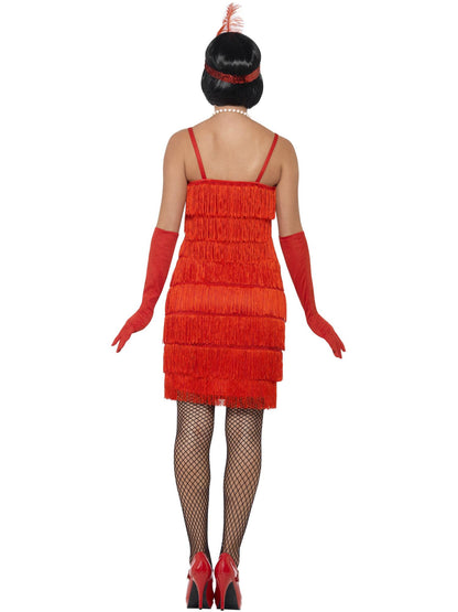 Smiffys Flapper Costume, Red CS für Damen