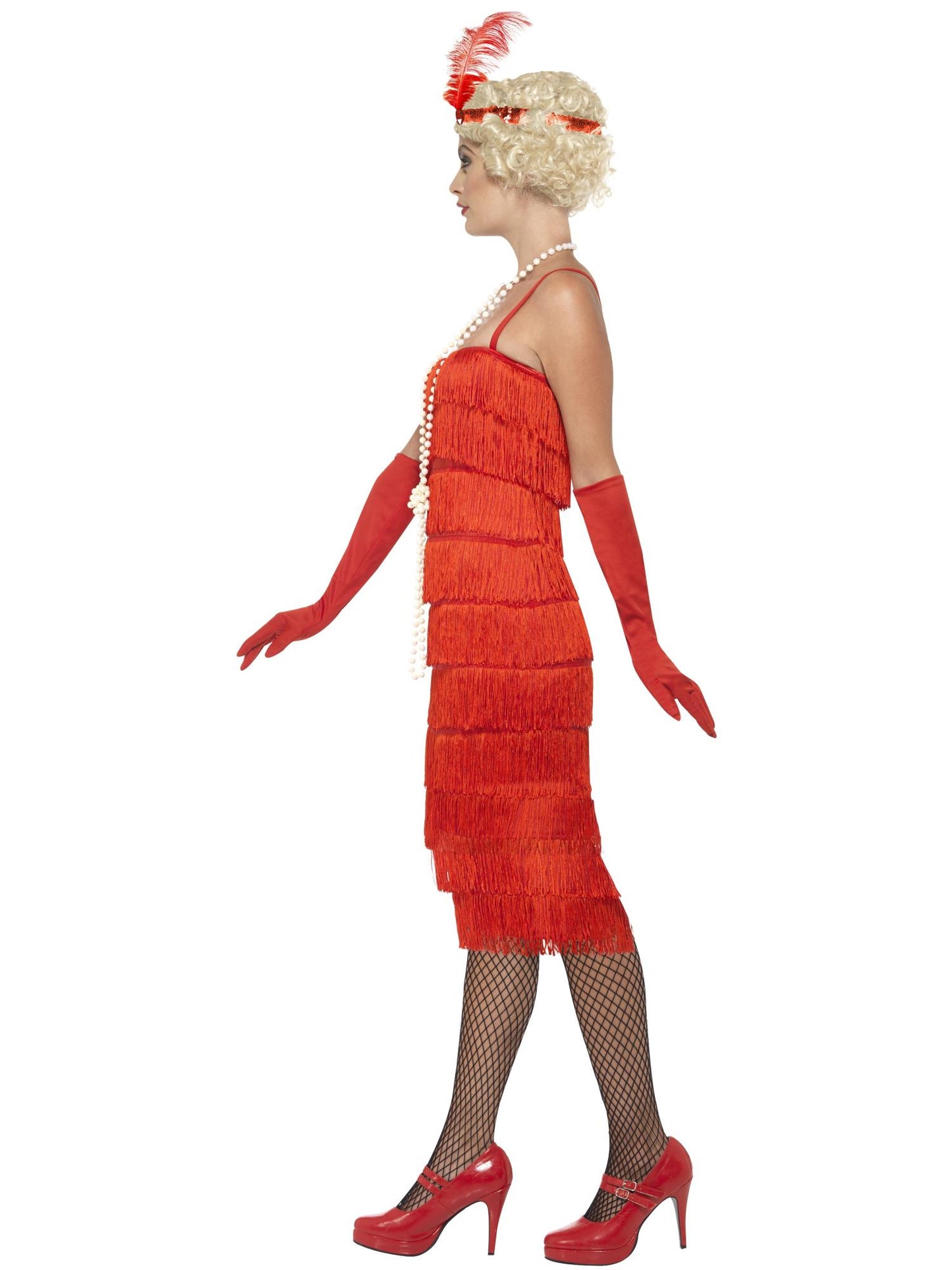 Smiffys Flapper Costume, Red CS für Damen