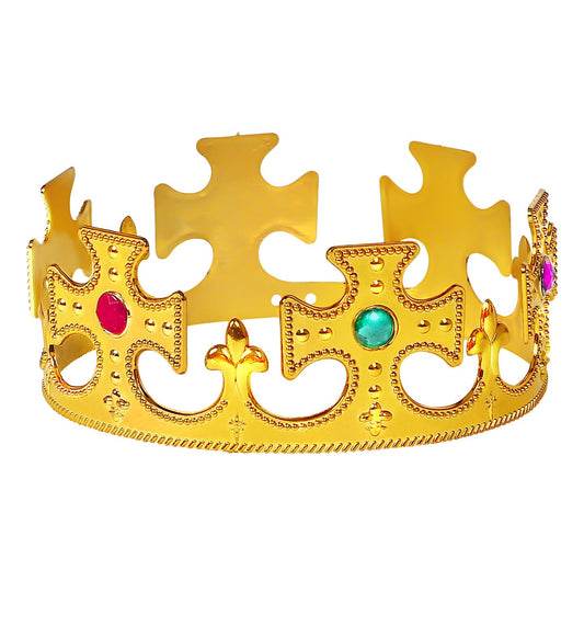 Goldene Königskrone mit Edelsteinen