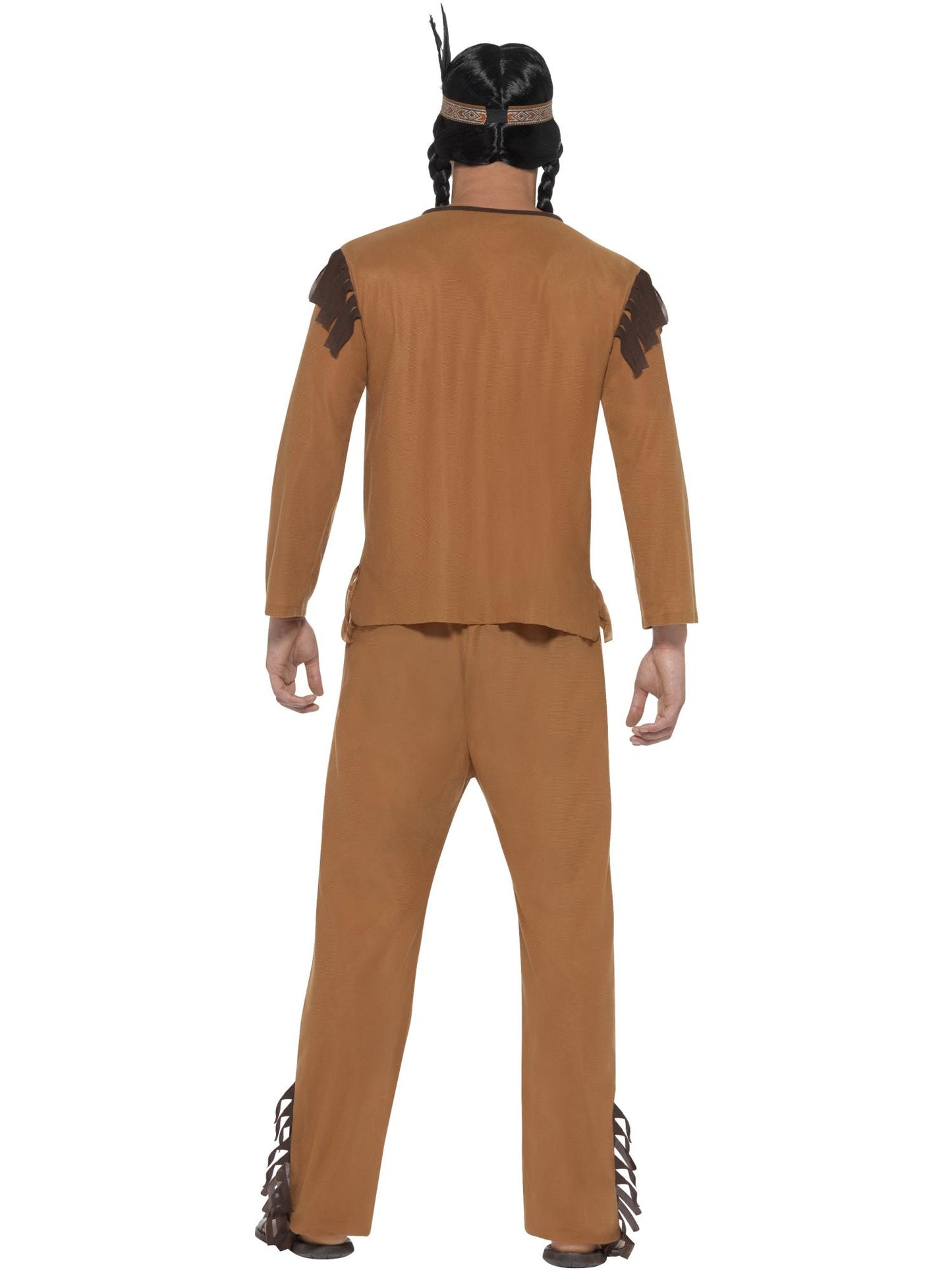 Smiffys INDIAN Native American Inspired Warrior Costume, Brown CS für Herren