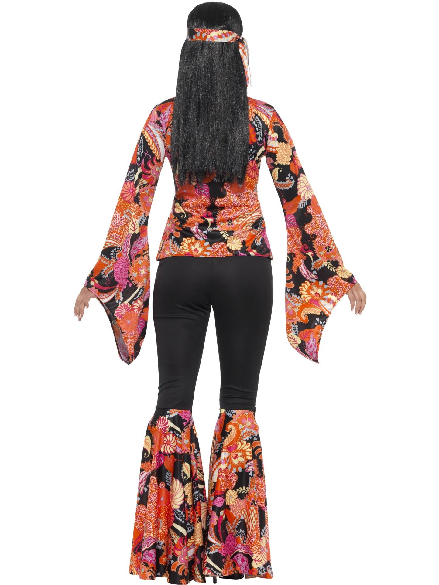 Smiffys Willow the Hippie Costume, Multi-Coloured CS für Damen