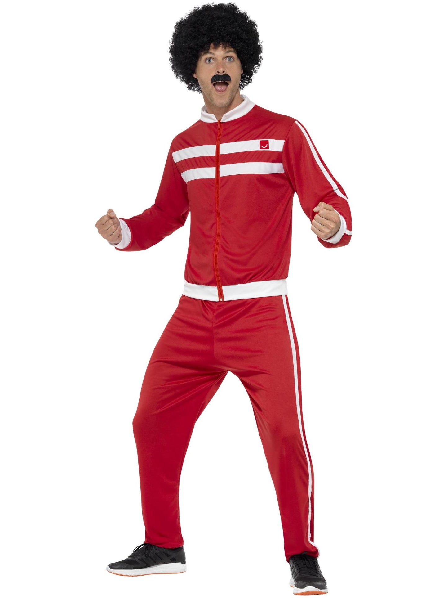 Smiffys 1980S Scouser Tracksuit, Red & White CS für Herren