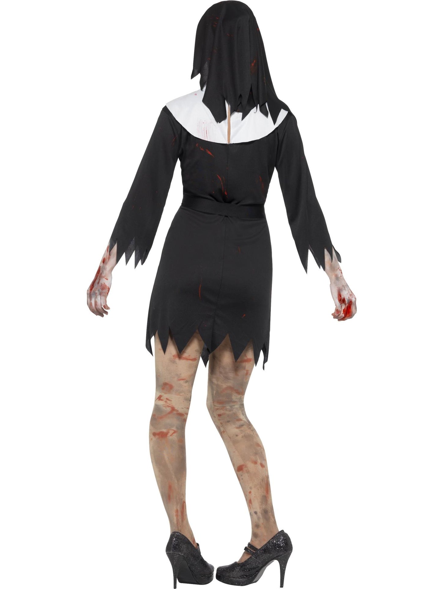 Smiffys RELIGIOUS Zombie Sister Costume, Black CS für Damen