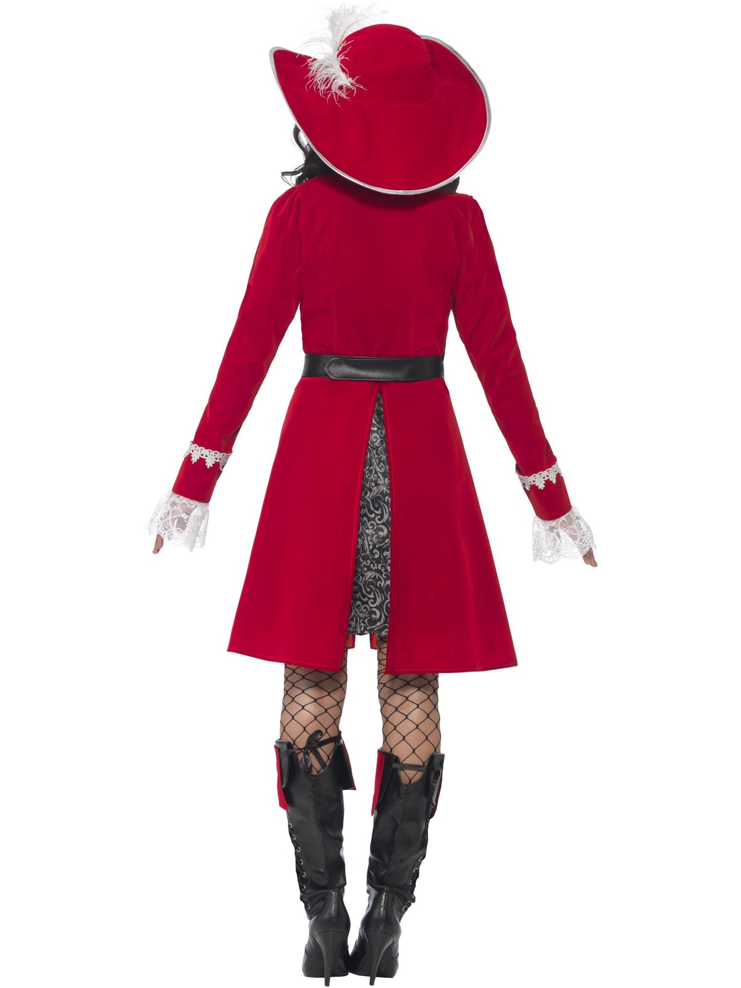 Smiffys PIRATE Deluxe Authentic Lady Captain Costume, Red CS für Damen
