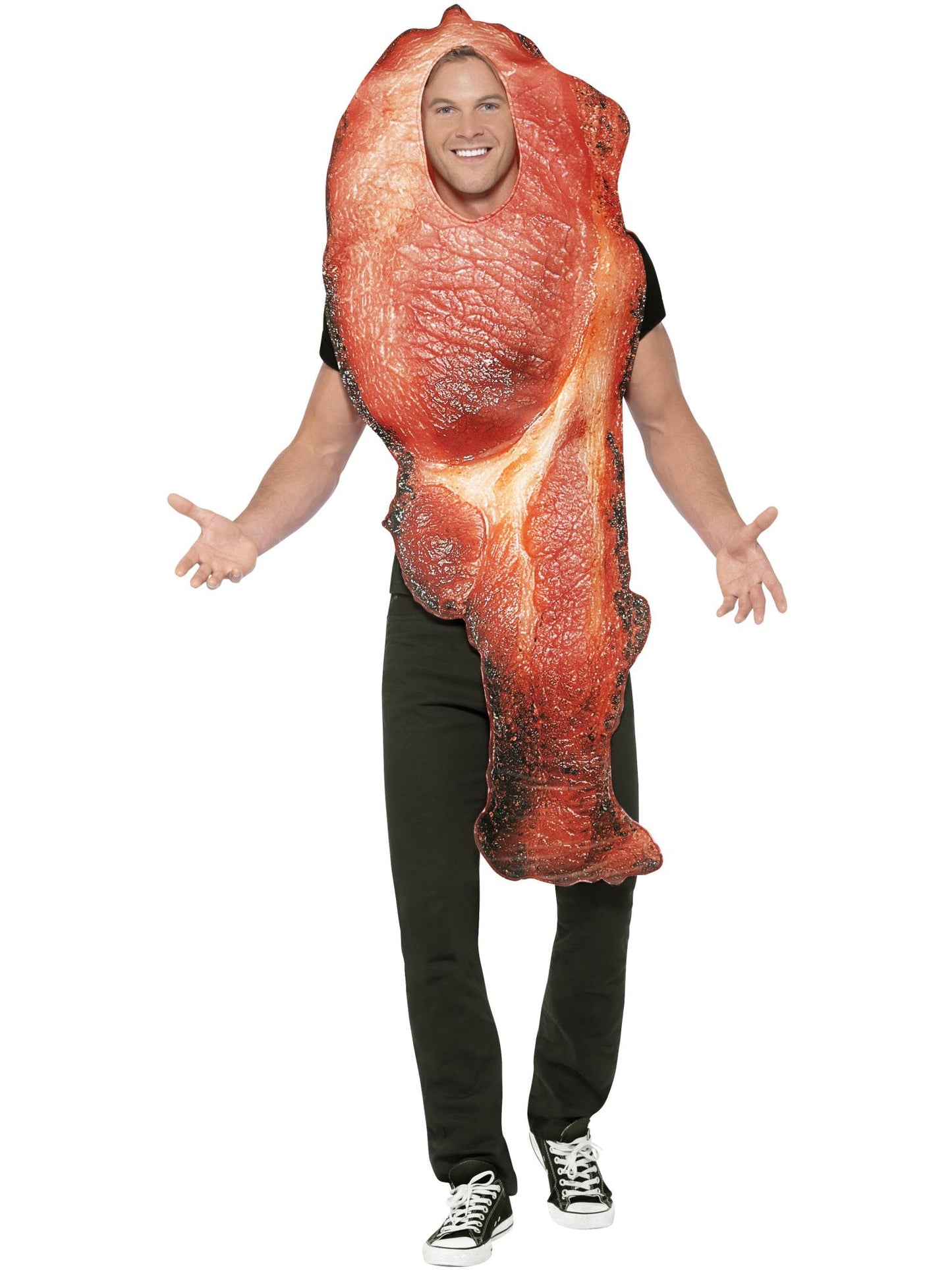 Smiffys FOOD Bacon Costume, Pink CS für Unisex