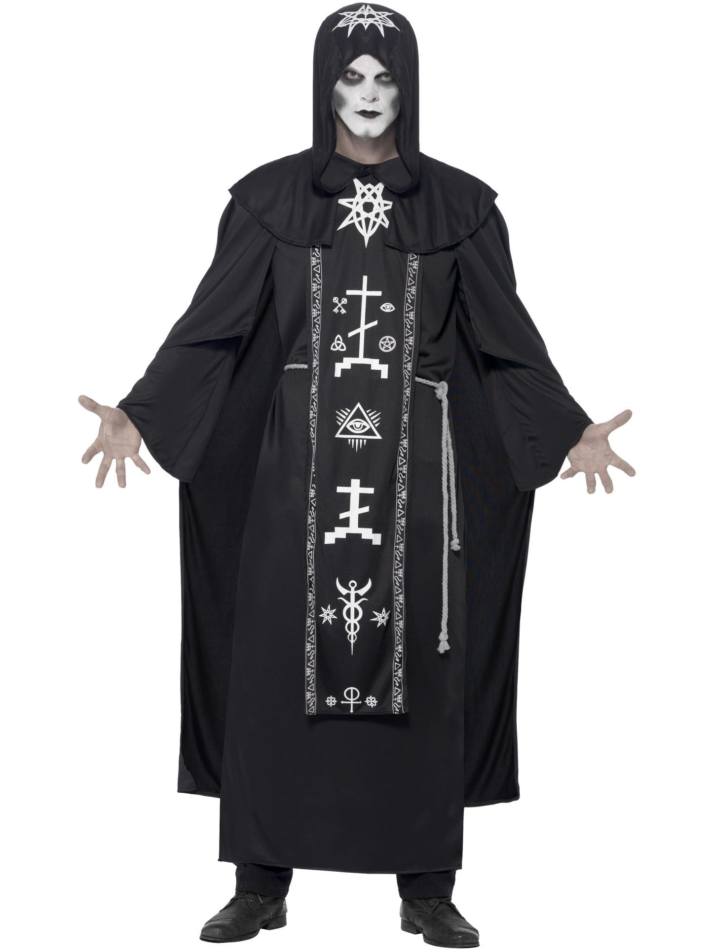 Smiffys OCCULT Dark Arts Ritual Costume, Black CS für Unisex