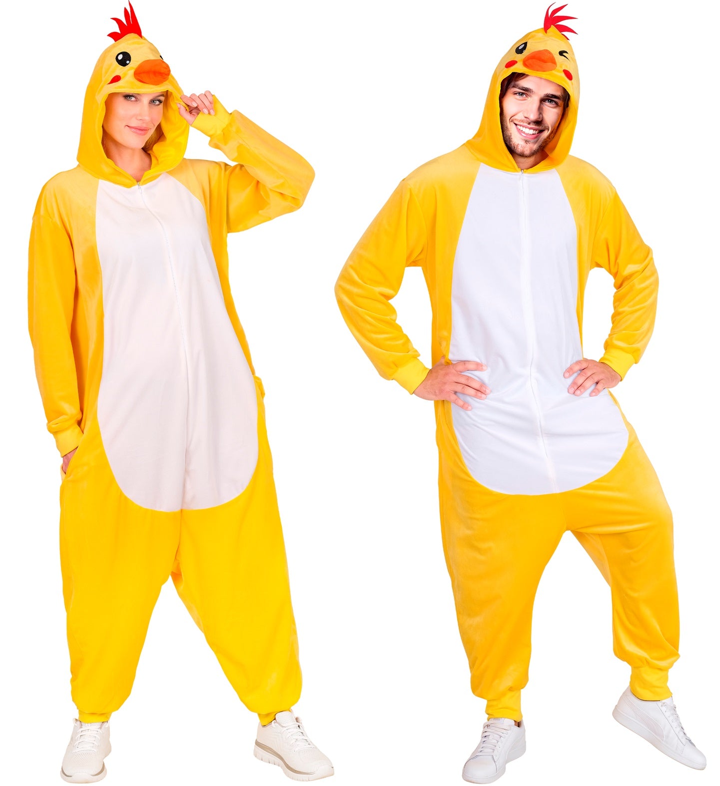 Plüsch Huhn Kostüm Overall Onesie mit Kapuze