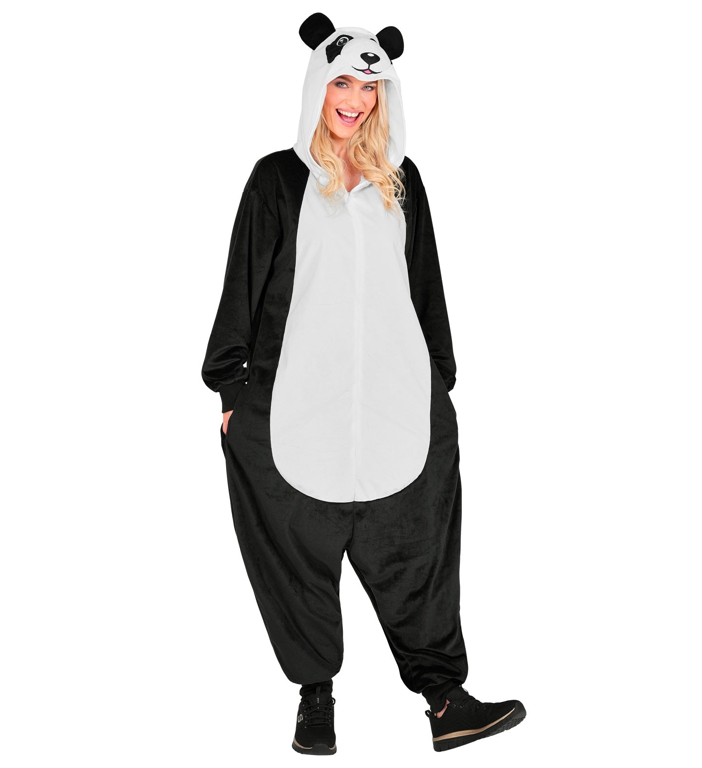 Plüsch Panda Kostüm Overall Onesie mit Kapuze