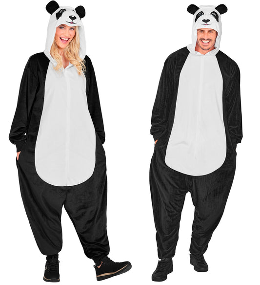Plüsch Panda Kostüm Overall Onesie mit Kapuze