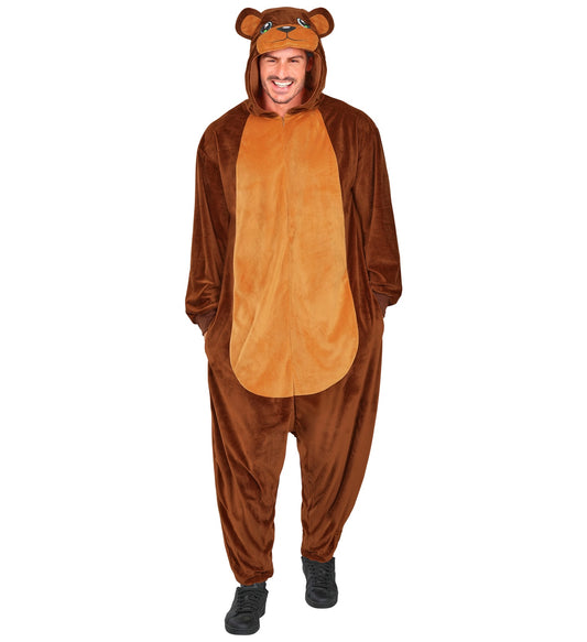 Plüsch Bär Kostüm Overall Onesie mit Kapuze
