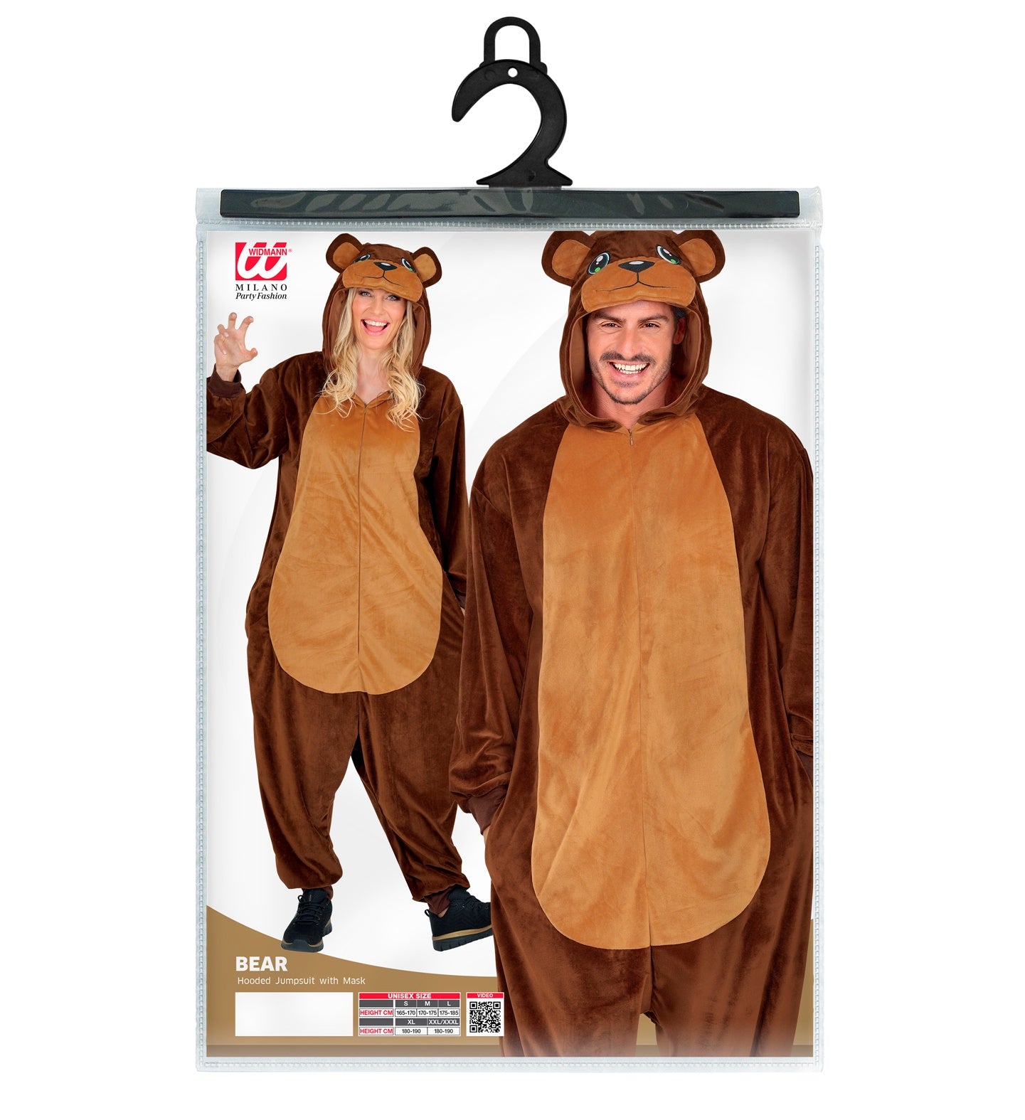 Plüsch Bär Kostüm Overall Onesie mit Kapuze