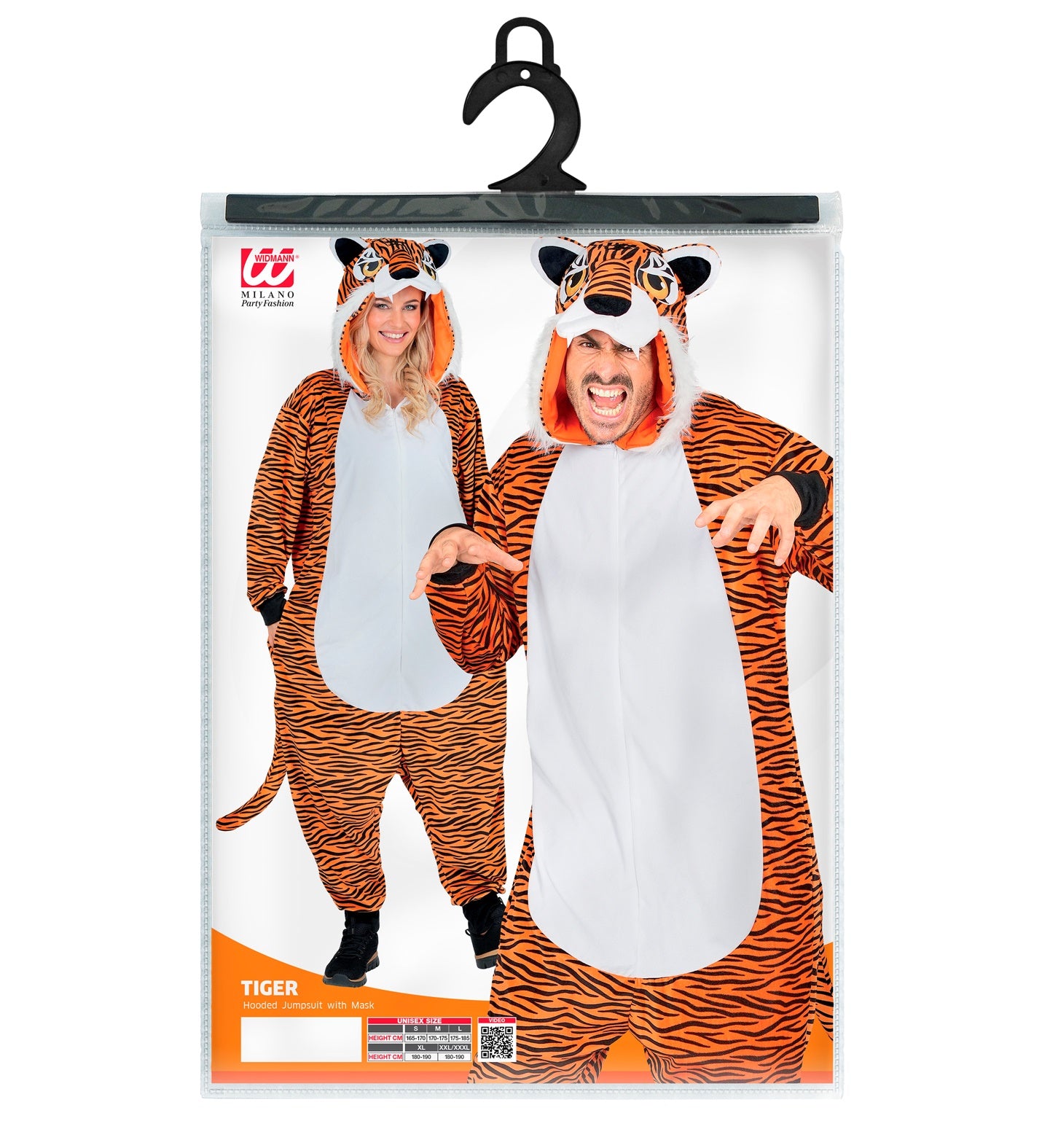 Plüsch Tiger Kostüm Overall Onesie mit Kapuze