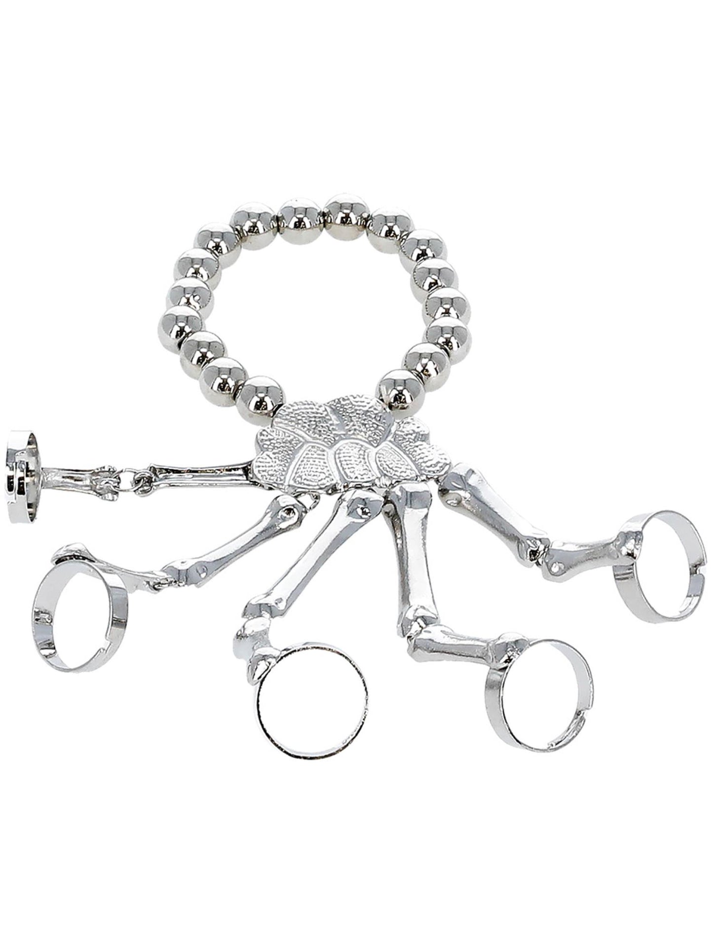 Smiffys Skeleton Hand Bracelet, Silver für Damen