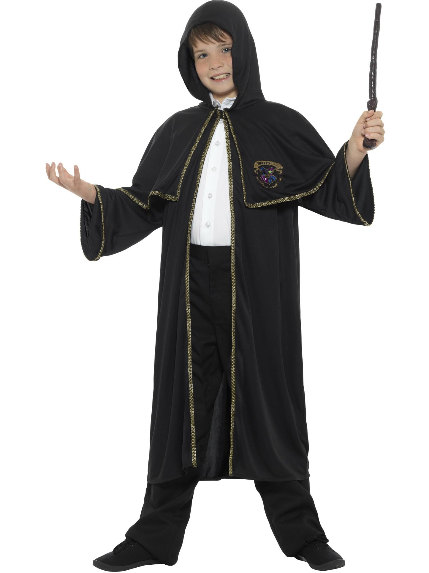 Smiffys Wizard Cloak, Black CS für Unisex