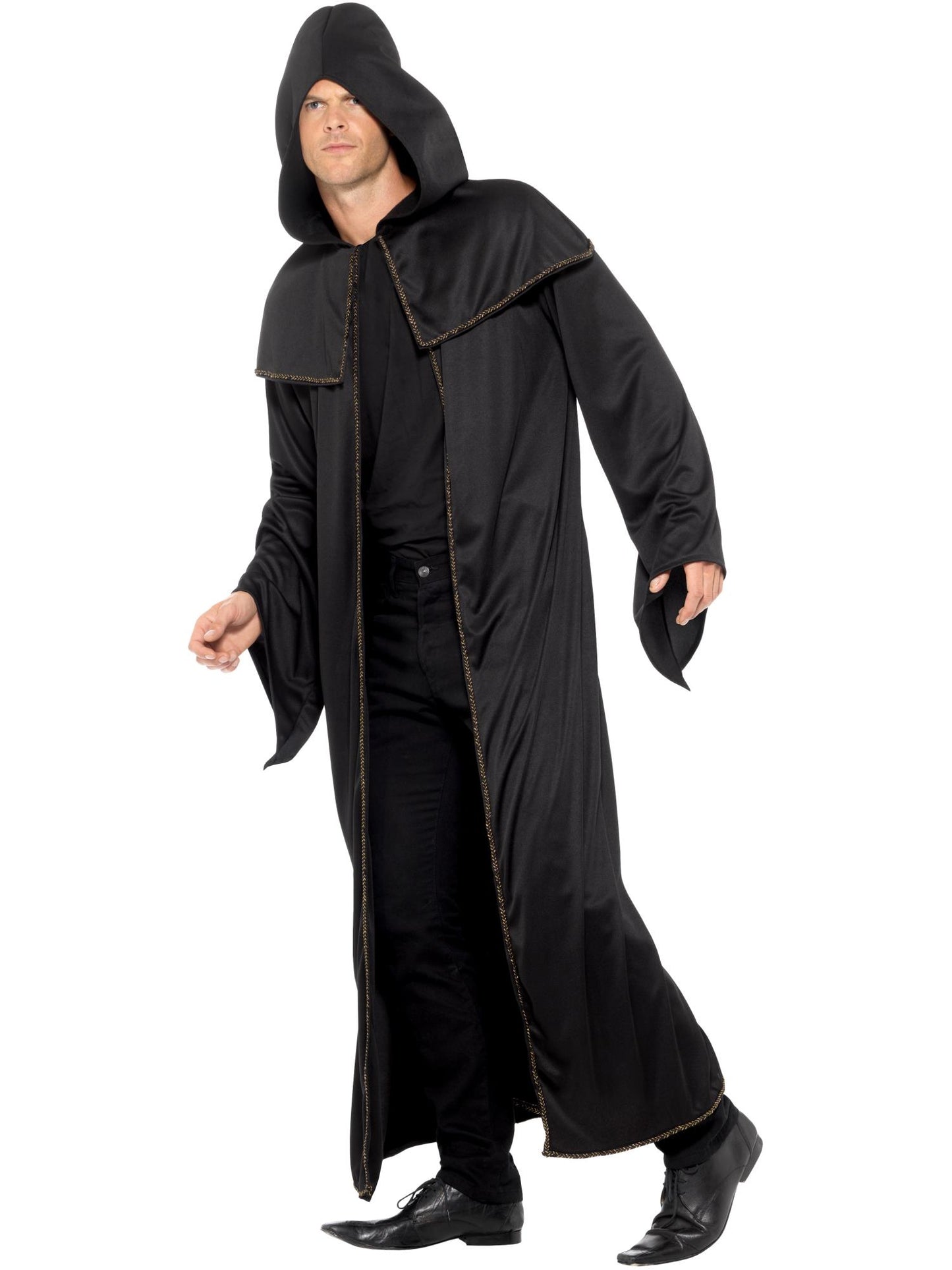 Smiffys Wizard Cloak, Adult, Black CS für Unisex