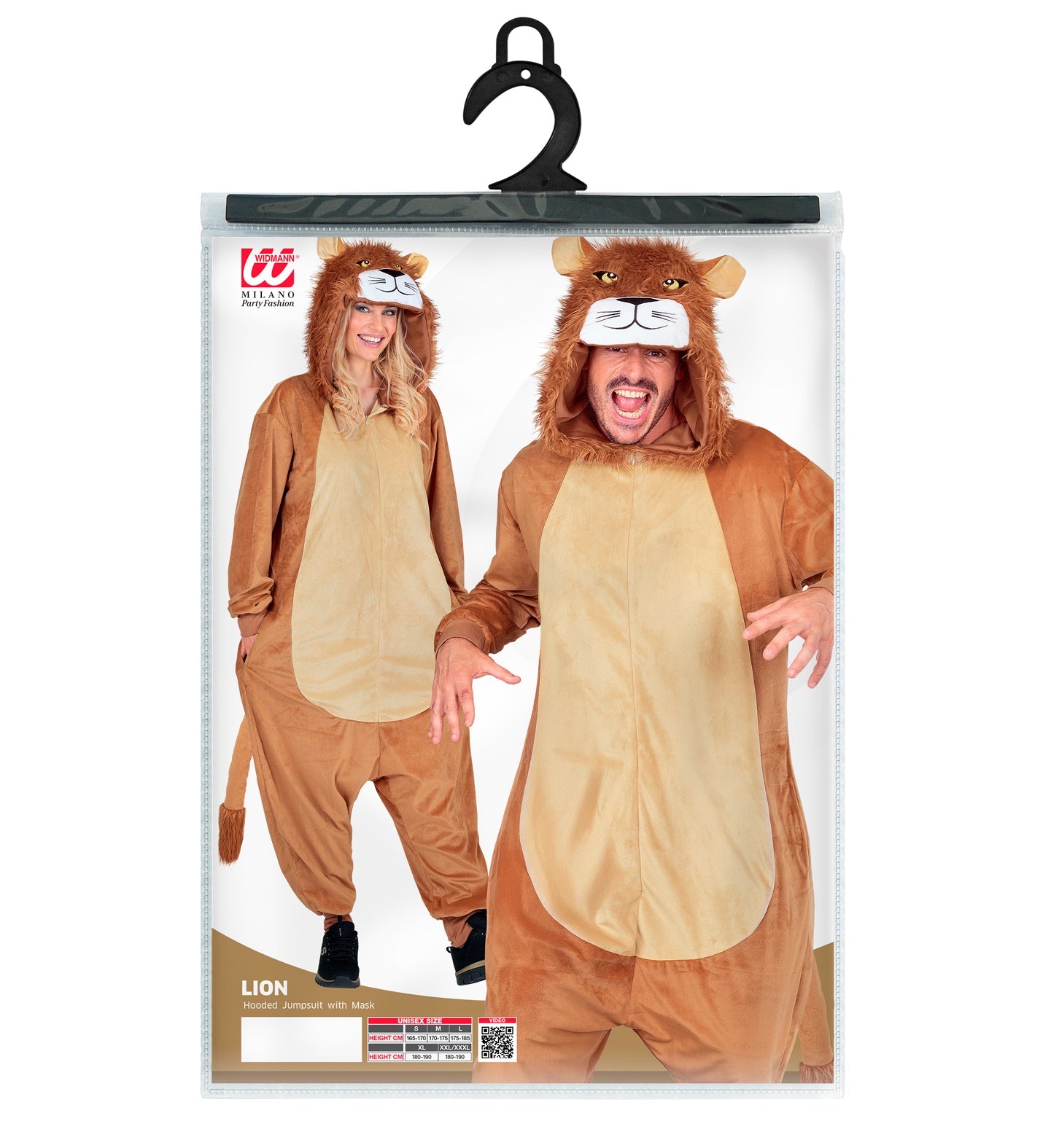 Plüsch Löwe Kostüm Overall Onesie mit Kapuze