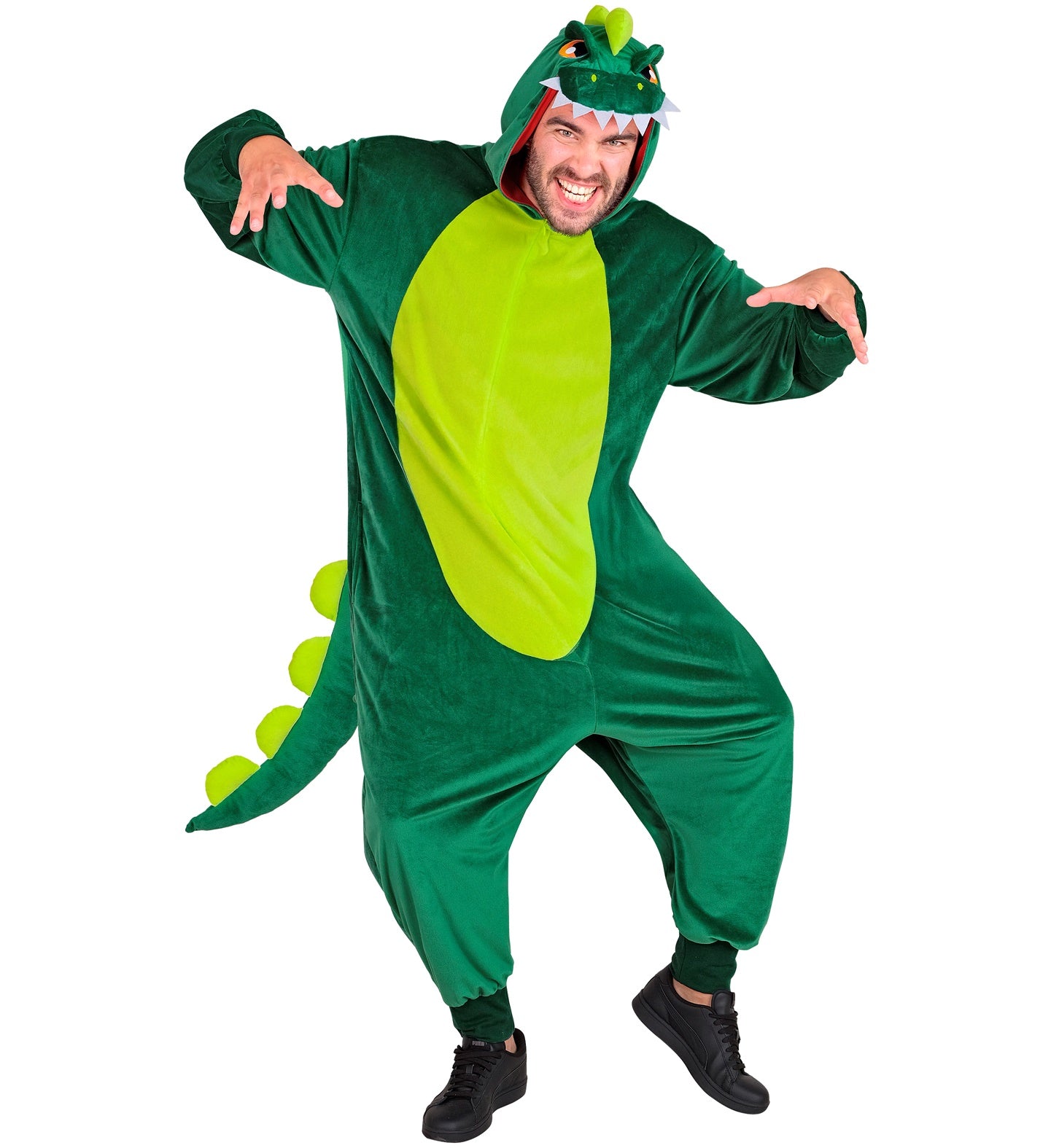 Plüsch Dinosaurier Kostüm Overall Onesie mit Kapuze