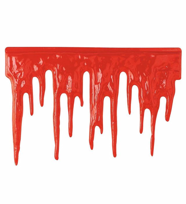3D Wanddekoration in Form von Bluttropfen, 60x40 cm, Halloween Deko