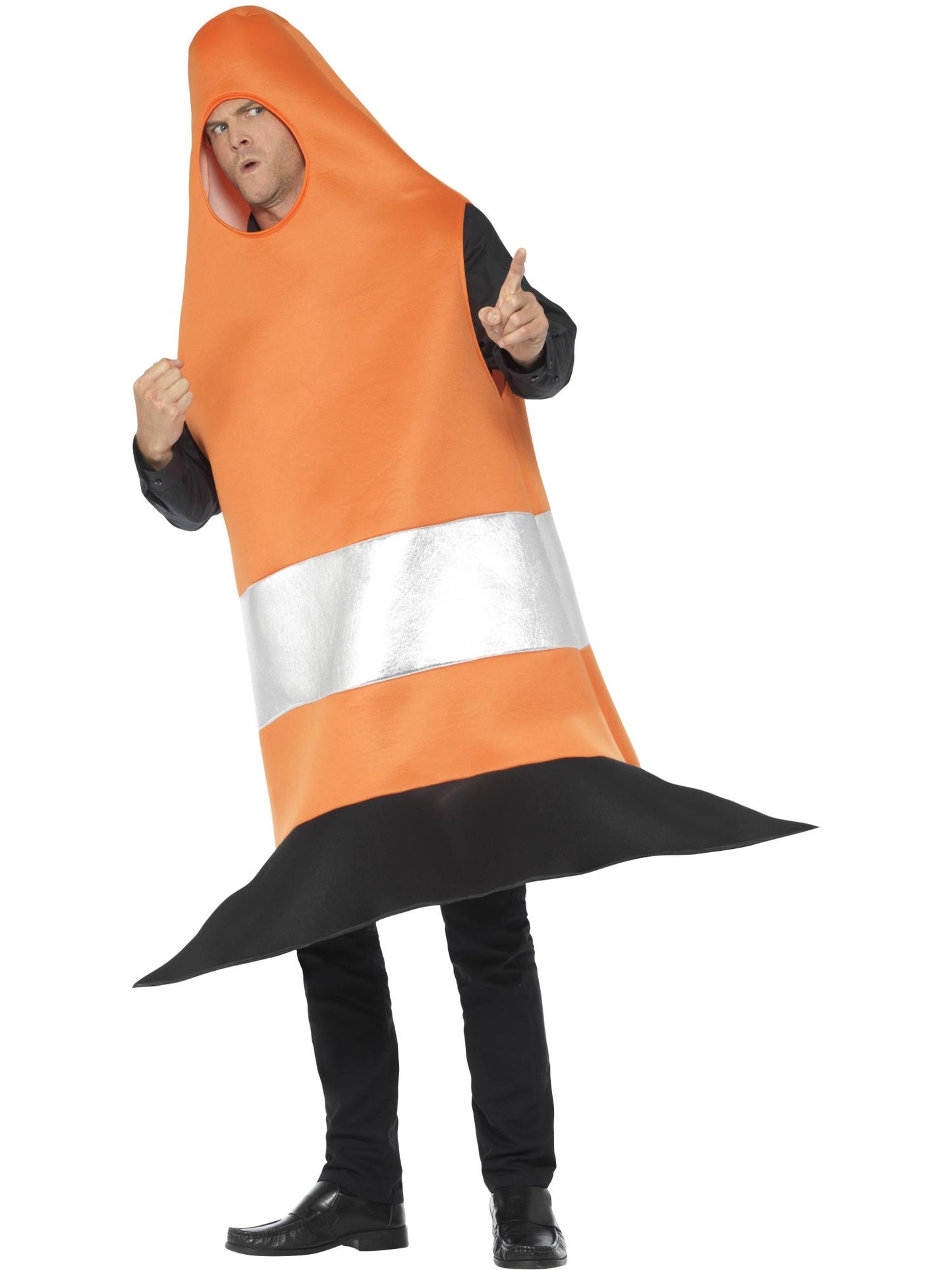 Smiffys COMEDY Traffic Cone Costume, Orange CS für Unisex