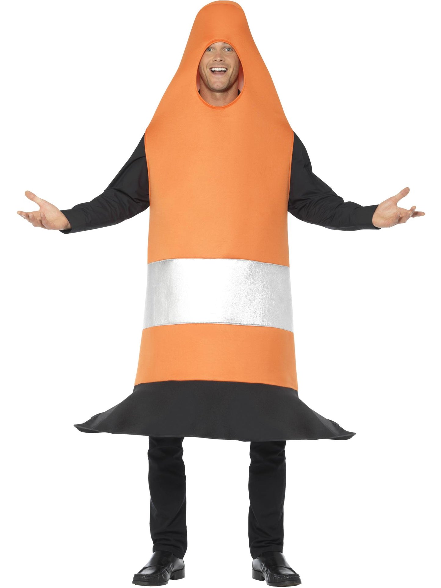 Smiffys COMEDY Traffic Cone Costume, Orange CS für Unisex
